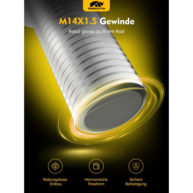 20 Wheel Bolts M14 x 1.5 Shaft Length: 27 Taper