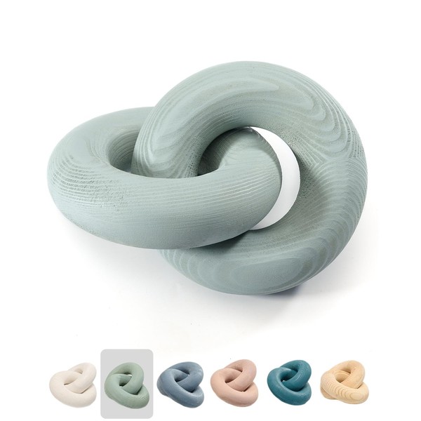 baqor 2-Link Wood Knot Decor - for Coffee Table Bookshelf