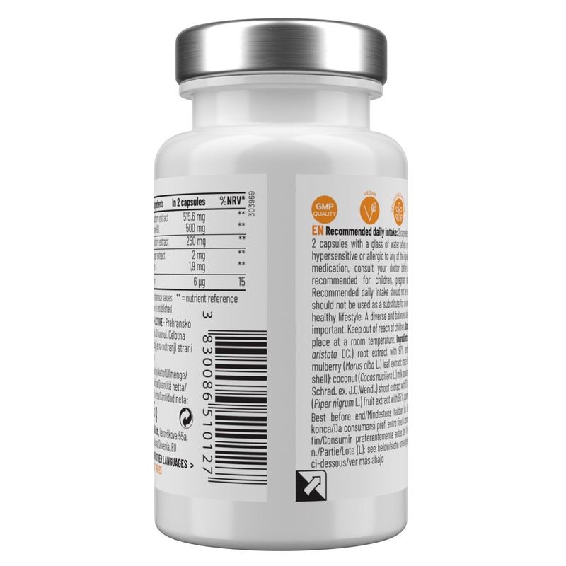 Sensilab Essentials Gluco Active with Berberine, Chrome and White Mulberry