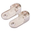 Vientiane Wardrobe Rail Holder,2 Pieces Metal Wardrobe Tube Bearing for