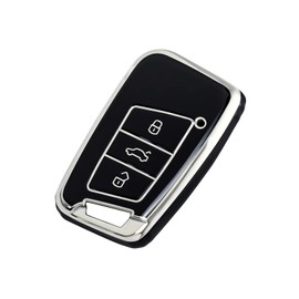 OFFCURVE for Volkswagen Key Fob Cover Soft TPU Key Fob Case Full Protector for 3 Buttons Key Fob Jetta Beetle Tiguan Passat Golf MK6 Polo