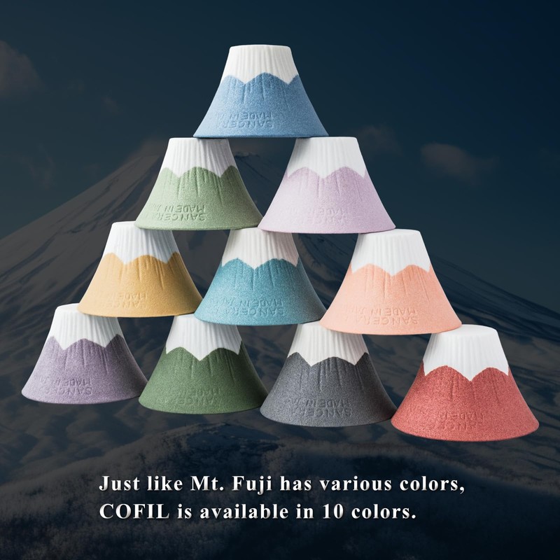 Ceramic Reusable Coffee Filter Dripper Paperless Sustinable Mt. Fuji Made