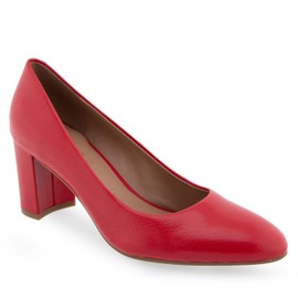 Aerosoles Women's Betsy Pump, Racing Red Leather, 6.5