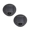 NHBETYS 2 Pack Solar Light Replacement Top,Waterproof round Solar Panel,Warm