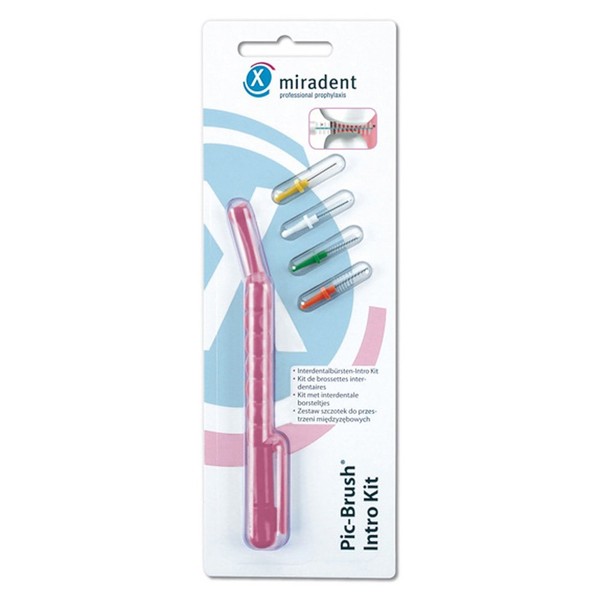 Miradent Pic-Brush Intro Kit pink-transparent, 1 St