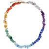Jewboo 7 Chakra Choker Necklace for Women Chip Real Reiki