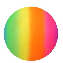 eMKay® Pack of 1 PVC Neon Rainbow Football for Kids – 20cm Rainbow Football, Uninflated – Garden, Beach, Pool Play – Party Bag Filler