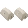 Safety 1st Outlet Cover/Short de cordón, blanco, 2 unidades