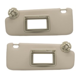 CRAZYPARTS Driver Left & Passenger Right Sun Visor Compatible with Chevy Cruze 2011-2019 Replaces# 84126657 84126666 Color: Beige