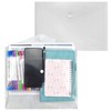Syolee A5 Plastic Wallets 5 Pcs Files Folders Popper Document