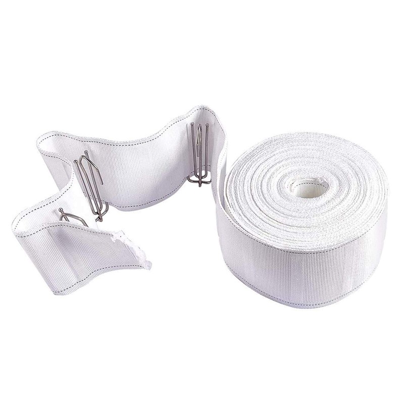 INCREWAY Curtain Tape, 32.8ft/10m Curtain Heading Deep Pinch Pleat White