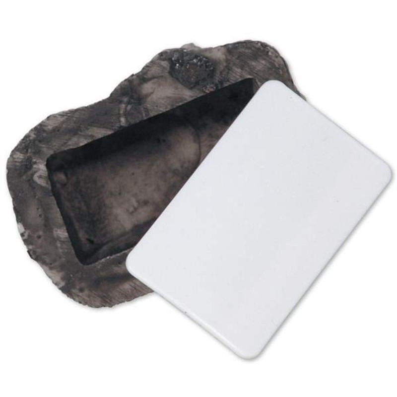 Stone with secret compartment, hiding place for keys, key hiding