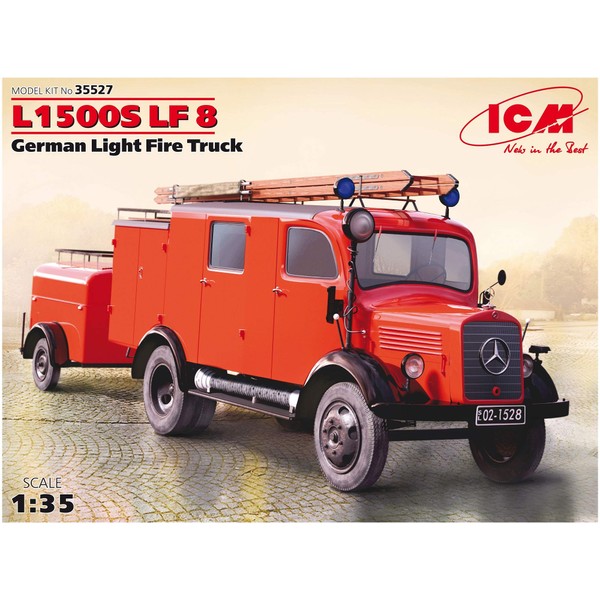 ICM ICM35527 Mercedes-Benz 1:35-L1500S LF 8, German Light Fire Truck