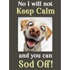 Golden Labrador pet dog funny keep calm flexible fridge magnet