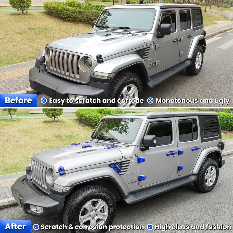26PCS Full Set Exterior Decoration Trim Kit for Jeep Wrangler