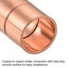 sourcing map Copper Pipe Coupling 10mm Straight Connecting Adapter with