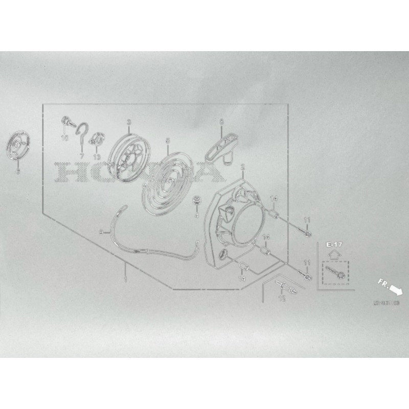 Honda OEM RECOIL STARTER ASSY FOR GX35 AND GX50 HONDA