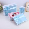 Gift Box with Lid for Present, Set of 3 Pink