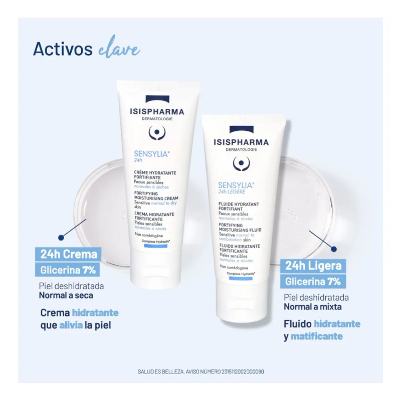 Isispharma Sensylia 24h Crema Facial Hidratante 40ml