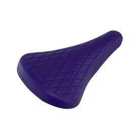Fenix Cycles Vintage Diamond Pattern Vinyl BMX Bike Saddle, (Purple)