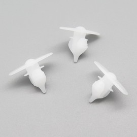VVO Fasteners White Plastic Clips Front Door Seal Clips Compatible with Some Volkswagen Transporters (Pack of 10 Clips)