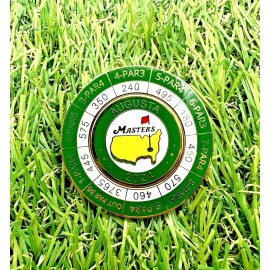 Titleist 2024 Masters Tournament Coin w/ Magnetic Ball Marker Augusta National Yardages