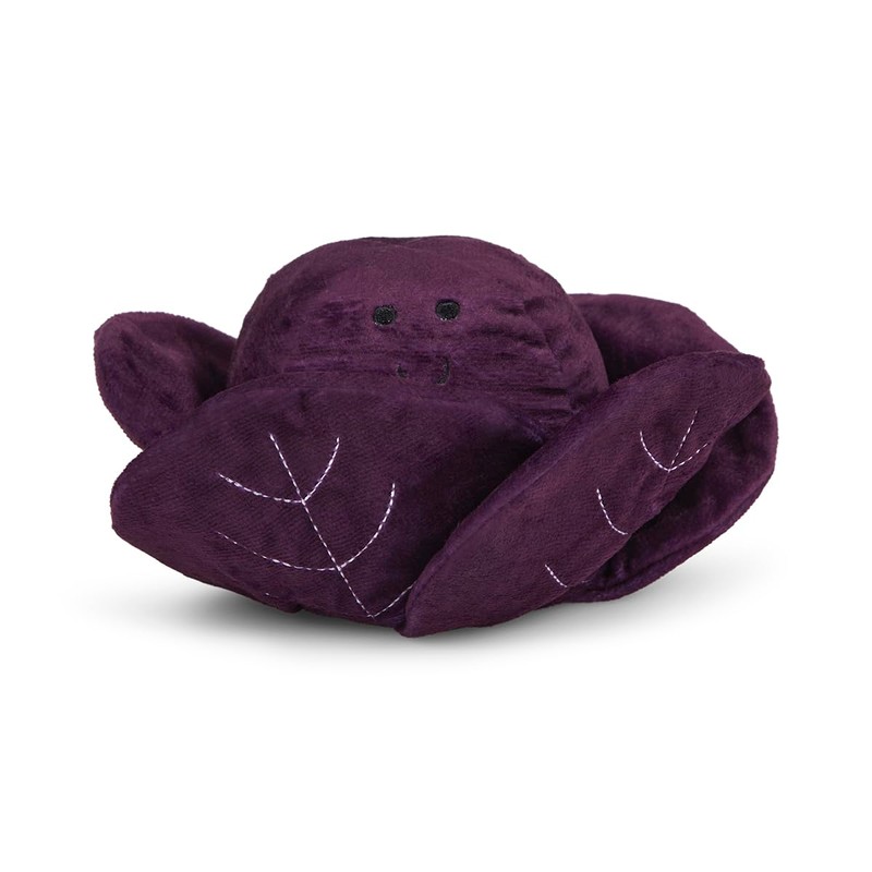 Petface Foodie Faces Ruby Red Cabbage Plush Dog Toy with