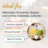 CHEF ROYALE 25 x 12oz Plastic Smoothie Cups with Dome