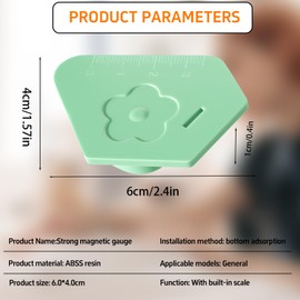 3PCS Magnetic Seam Guides for Sewing Machine, Multifucntional Polygonal Hemmer Guides with Scale, Universal Multifunctional Sewing Accessories Supplies