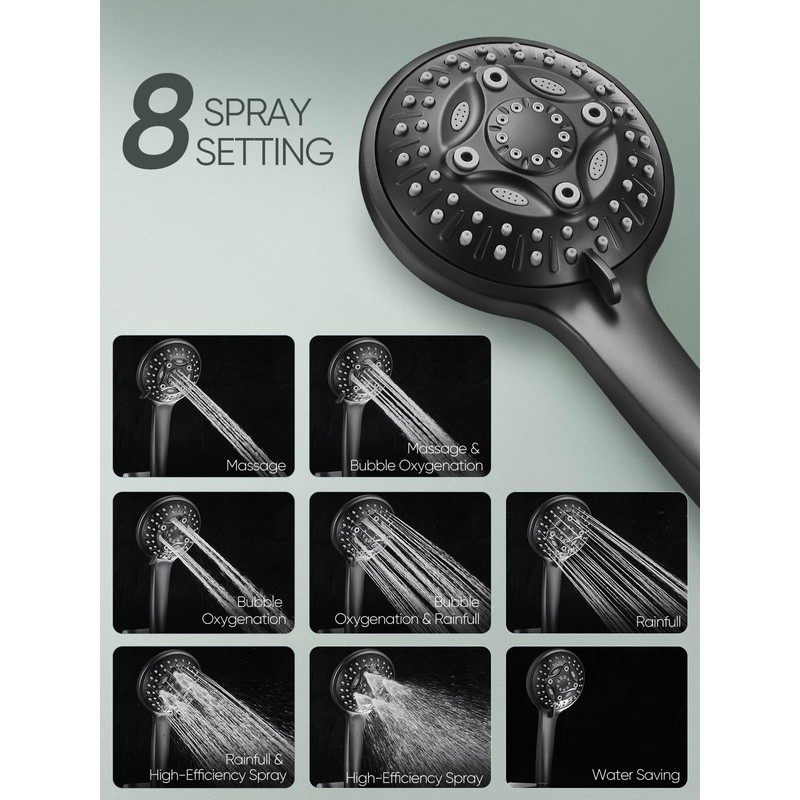 Cobbe 12'' High Pressure Rain Shower Head with Extension Arm