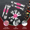 Magnetic Measuring Spoons Set of 9 Stainless Steel Dual-Sided Stackable