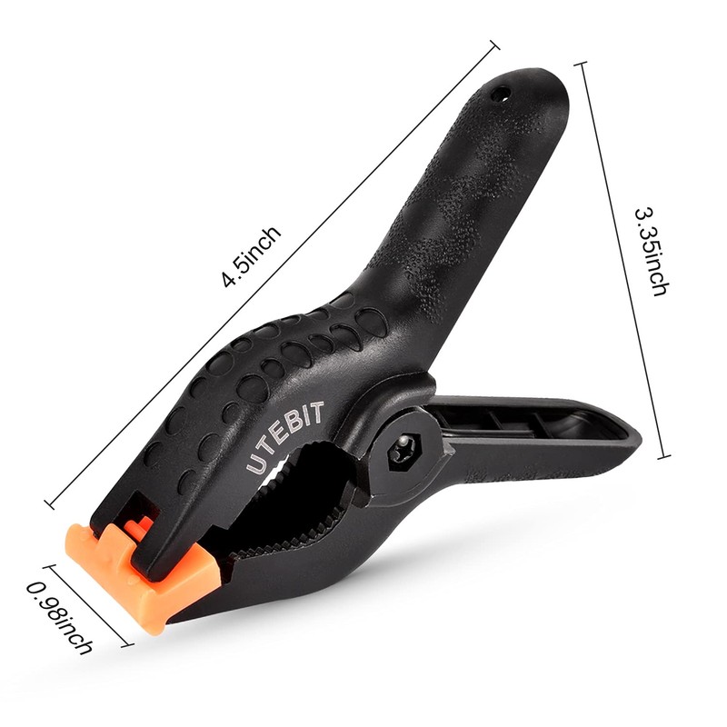 Nylon Spring Clamps, UTEBIT 4.5inch Pack of 8 Plastic Heavy