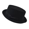 Pork Pie Men's Hat Women's Fedora Felt Hat 100% Wool