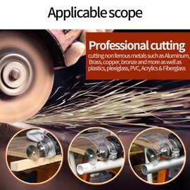Circular Saw Blade, 4in 105×20mm 40Teeth Cemented Carbide Wood Cutting Tool for Aluminum, Brass, Copper, Bronze,Plastic, PMMA, PVC, Fiberglass, Wood, etc