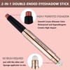 SAUBZEAN Rose Red Eyeshadow Stick Makeup, Highlighter Matte Cream Eye