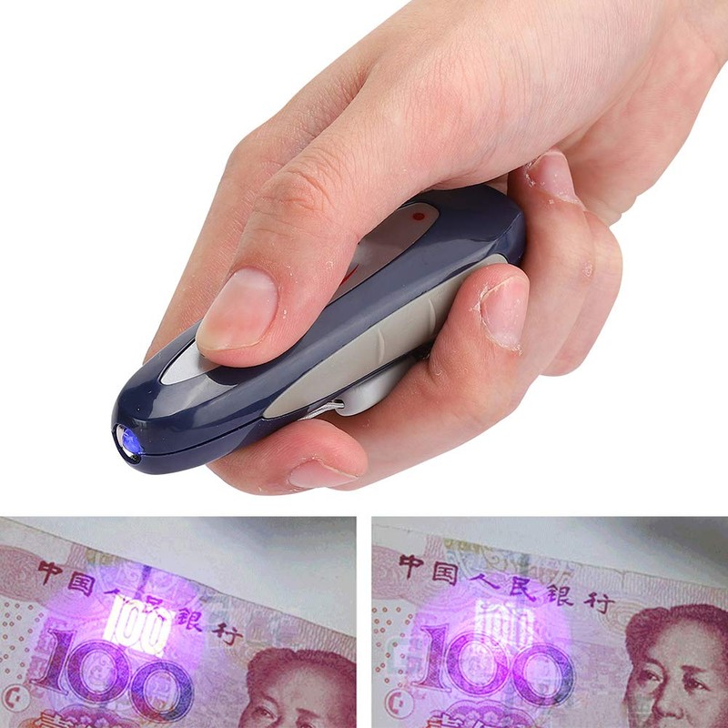 Handheld Counterfeit Bill Detector, Mini Bank Note Counterfeit Bill Tester,
