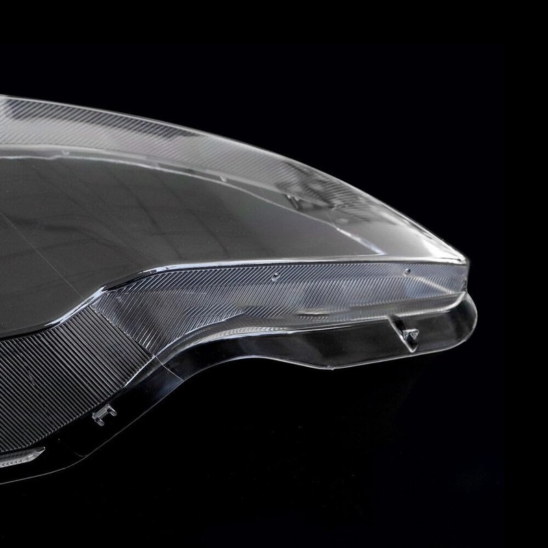 QPCRAP 2Pcs Front Headlamp Headlight Lens Cover Shell Clear Fit