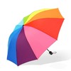 YUEMING Umbrella Windproof Compact Travel Umbrella, Rainbow Umbrella 10 Rib,