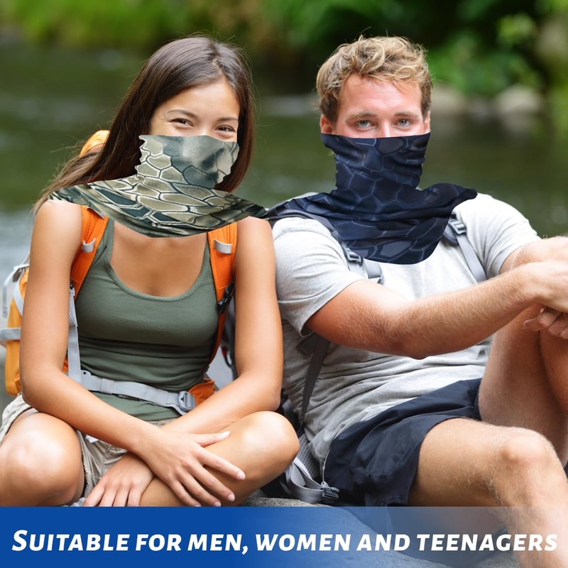 XPEX Pack of 2 Multifunctional Scarf Loop Scarf Windproof Winter