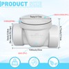 Zejoot 4" Backflow Preventer Vavle,4 Inch Backwater Check Valve, Drain