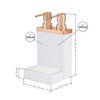 bremermann Sink Organizer with Dual Dish Liquid Dispenser and Sponge