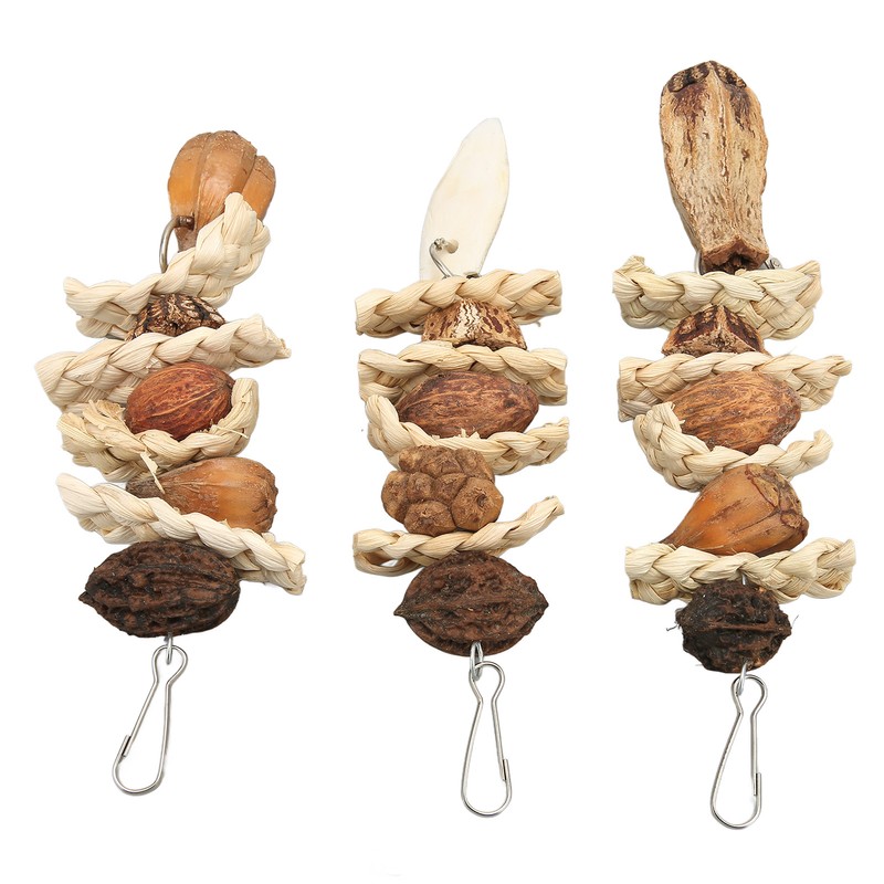 Parakeet Beak Stone Parrots Trimming Chew Toys Set Bird Nuts