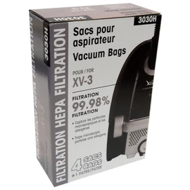 HEPA MICROFILTER BAGS - JOHNNY VAC XV3 - PKG/4+1