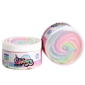Zoey Koko Unicorn Glitter Body Butter - Organic Body Cream - 4 oz - Contains Shea Butter & Vitamin E - Cruelty Free - Vegan - Made in the USA - Cotton Candy Scent (Pack of 1)