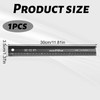 Metal Ruler, 30cm Black Metal Ruler for Cutting, Precision Measuring
