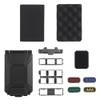 Modular Battery Storage Case with Movable Inserts, Waterproof MOLLE Rugged