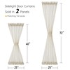 Treatmentex Sidelight French Door Curtains 72" Length Long Natural Side