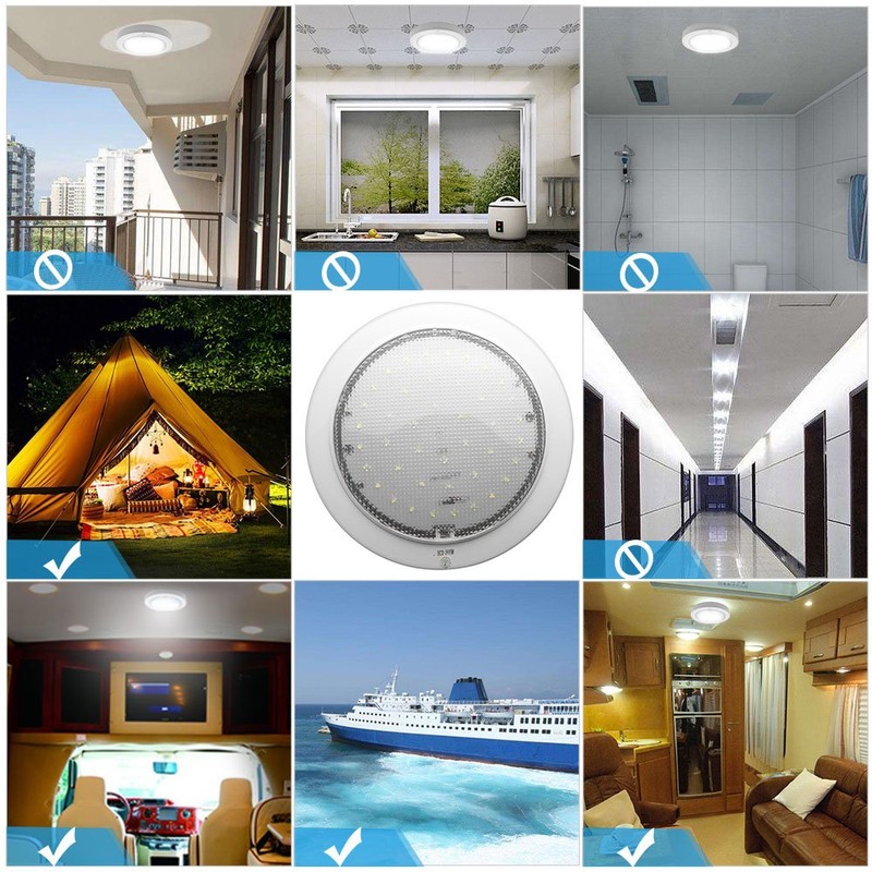 RV Interior Light - MASO Energy Saving LED Dome Lighting