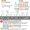 Terapaton RV Bidet for Camper Toilet, Non-Electric Toilet Sprayer Attachment