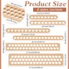 BENECREAT 6 Pieces 6 Sizes Tablet Weaving Separator, Wood Embroidery
